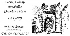 Ferme-Auberge PRADEILLES Chambres d'Hôtes Le Gazy, près de Chanac